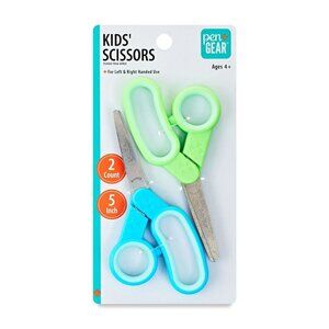 Pen+Gear 5 Inch Kids Scissors ~ 2 Count